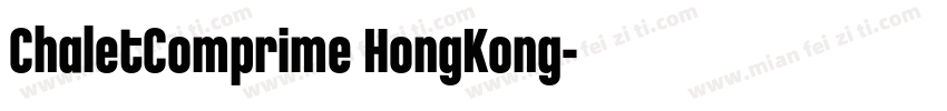 ChaletComprime HongKong字体转换